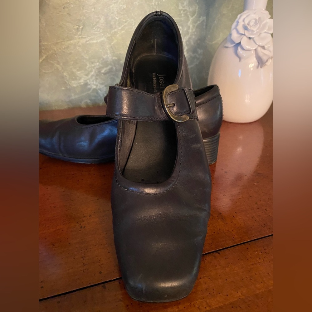 Josef Seibel Leather Mary Jane, 3-inch heel. Size 39 (US 8.5).